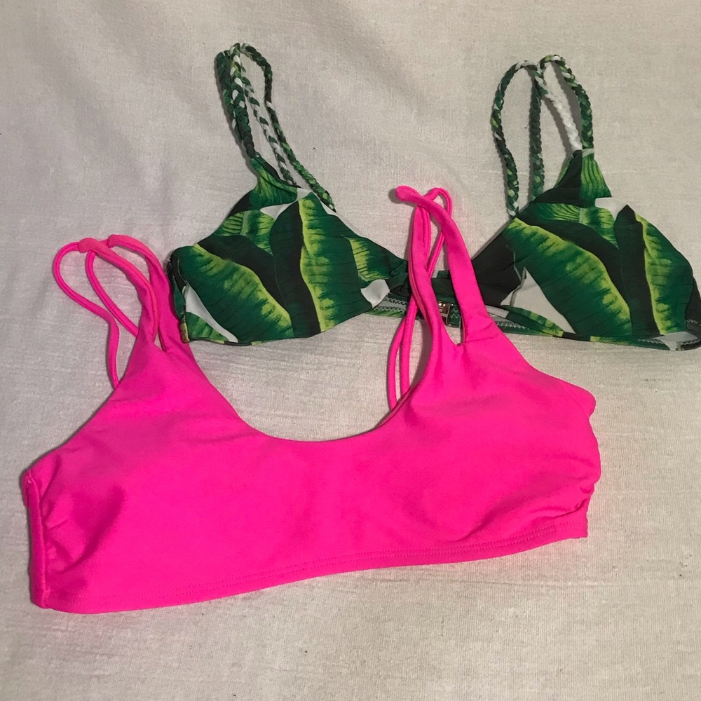 Bundle of 2 swim tops.